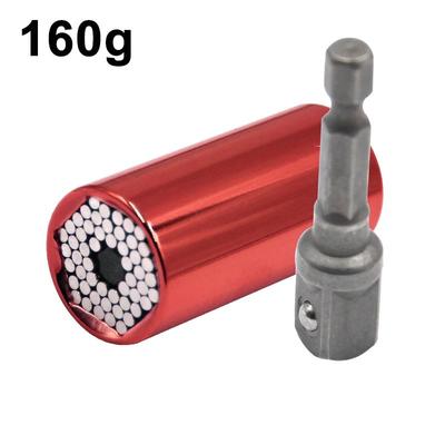 Magic Multi Hand Tools, Universal Torque Wrench Power Drill Adapter, Ratchet Bushing Spanner Key & Socket Sleeve Set red