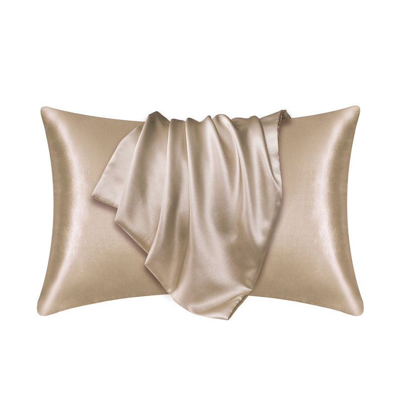 Silky Smooth Satin Pillowcase For Hair & Skin Luxurious Silk Pillow Cover For Beauty Sleep golden 1pc (20x26in)