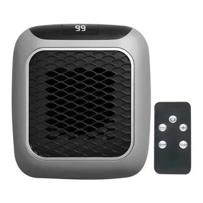 Mini Wall Mounted Electric Heater With Remote Control grey
