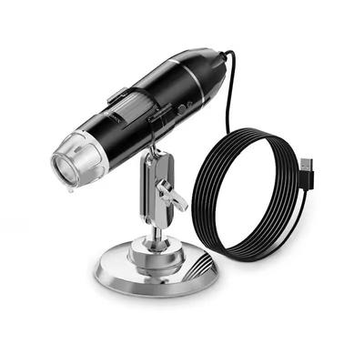 Digital Microscope Camera With LED Magnifier And USB Type C Connection usb 1600x 30mpx
