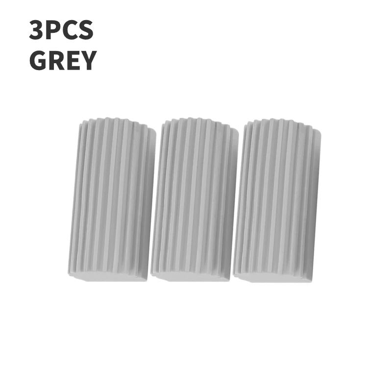 Magical Dust Cleaning Sponges, PVA Sponge Damp Clean Duster For Blinds, Glass, Mirrors, Baseboards, Vents & Railings 3pcs Grey
