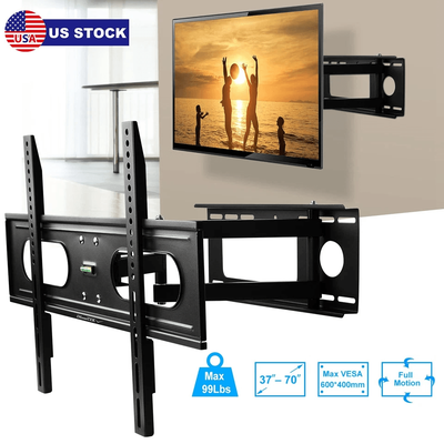 Universal Full Motion TV Wall Mount Bracket, LED LCD Flat Panel Tilt & Swivel Universal Full Motion TV Wall Mount Bracket, LED LCD Flat Panel Tilt & Swivel