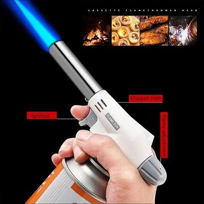 Professional Butane Gas Torch Lighter Windproof Camping, Baking, BBQ & Welding Flame Gun With Adjustable Fire Starter Professional Butane Gas Torch Lighter Windproof Camping, Baking, BBQ & Welding Flame Gun With Adjustable Fire Starter