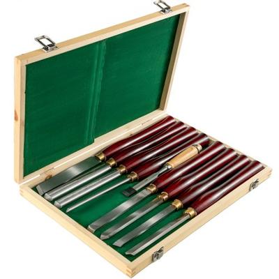 Woodworking Lathe Chisel Set, HSS Steel Wood Turning Tools With Wooden Case, Professional Lathe Chisels Woodworking Lathe Chisel Set, HSS Steel Wood Turning Tools With Wooden Case, Professional Lathe Chisels