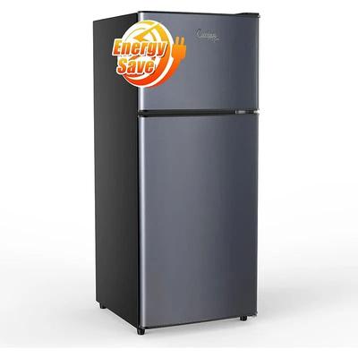 Small Refrigerator With Freezer, Energy Efficient Mini Fridge Double Door, Large Capacity Compact Fridge Small Refrigerator With Freezer, Energy Efficient Mini Fridge Double Door, Large Capacity Compact Fridge