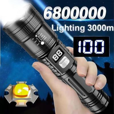 High Power USB Rechargeable LED Flashlight With Built in Battery For Camping And Emergency Use High Power USB Rechargeable LED Flashlight With Built in Battery For Camping And Emergency Use