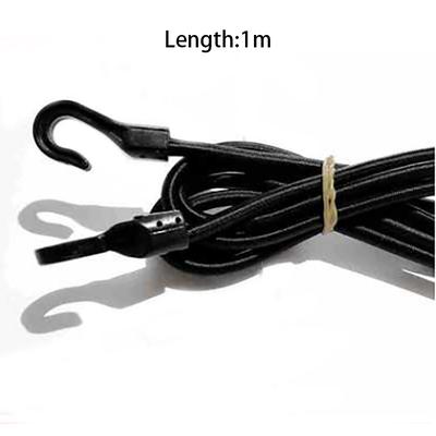 Heavy Duty Bungee Shock Cord Strap, Elastic Rope Tie With Plastic Hook For Car, Boat, Luggage, Tent, Kayak, Bicycle 1m
