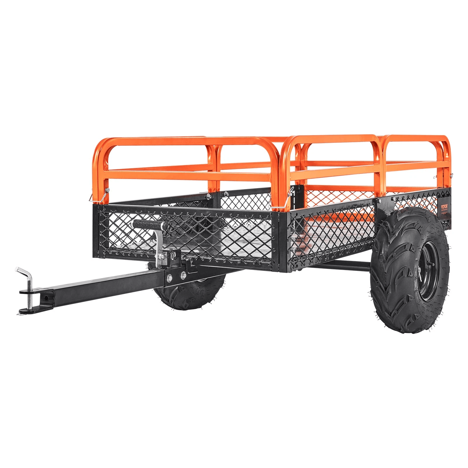Heavy Duty Dump Trailer Tow Behind Cart, 1500 Lbs Capacity, 15 Cu. Ft. Steel Construction For ATV, Lawn Mower, Tractor Heavy Duty Dump Trailer Tow Behind Cart, 1500 Lbs Capacity, 15 Cu. Ft. Steel Construction For ATV, Lawn Mower, Tractor