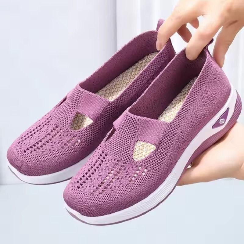Womens Summer Lightweight Slip On Sneakers us 7 purple