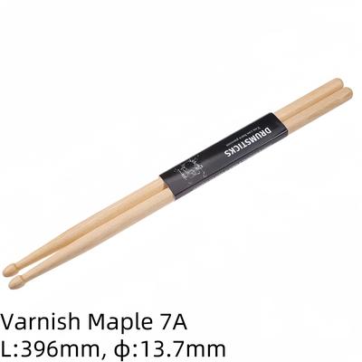 Miwayer 1 Pair 7A Premium Maple Drumsticks For Jazz, Practice Durable Lightweight Drum Sticks For All Ages Skill Level 7a 1 Pair