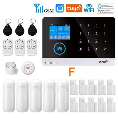 Smart WiFi GSM Home Alarm System With Motion Sensor And App Control For Alexa pro Kit F uk Plug