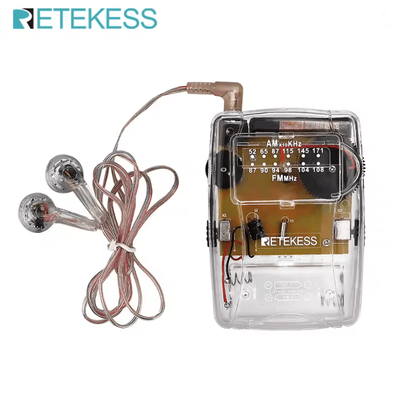 Portable Transparent AM FM Pocket Radio With Headphone Jack Mini Radio For Church And Outdoors Portable Transparent AM FM Pocket Radio With Headphone Jack Mini Radio For Church And Outdoors