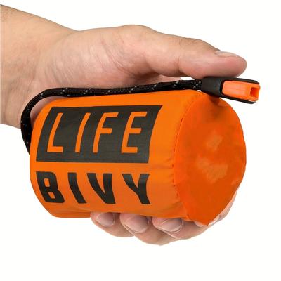 Waterproof Mylar Blanket Sleeping Bag, Lightweight, Thermal Emergency Survival Gear For Outdoor & Camping orange