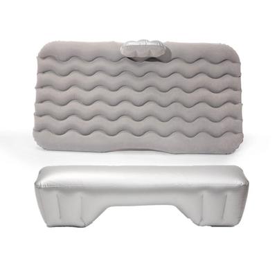 Car Air Inflatable Travel Mattress For Back Seat With Pillow And Pump For Camping And Road Trips grey