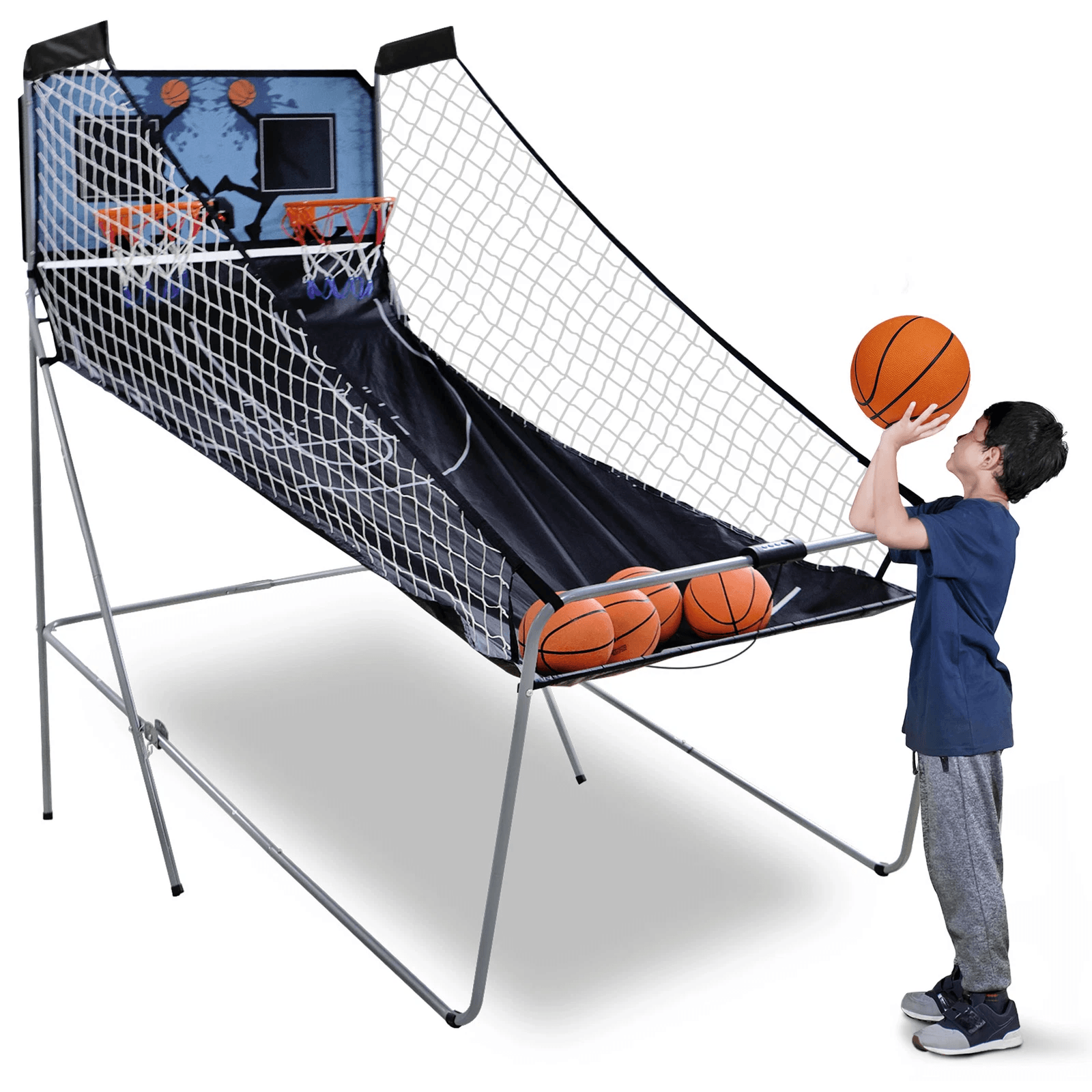 Indoor Basketball Arcade Game, Double Electronic Hoops Shot Indoor Basketball Arcade Game, Double Electronic Hoops Shot