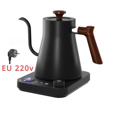 Smart Constant Temp Gooseneck Electric Kettle, Hand Brew Coffee, Milk Powder & Tea Pot With Timer black