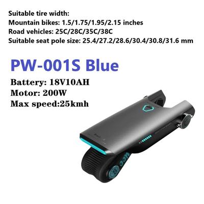 Electric Bike Conversion Kit 31 Miles Range, Pedal Assist For Road Bike Mountain Bike, Chargeable Battery, 15.5 MPH blue