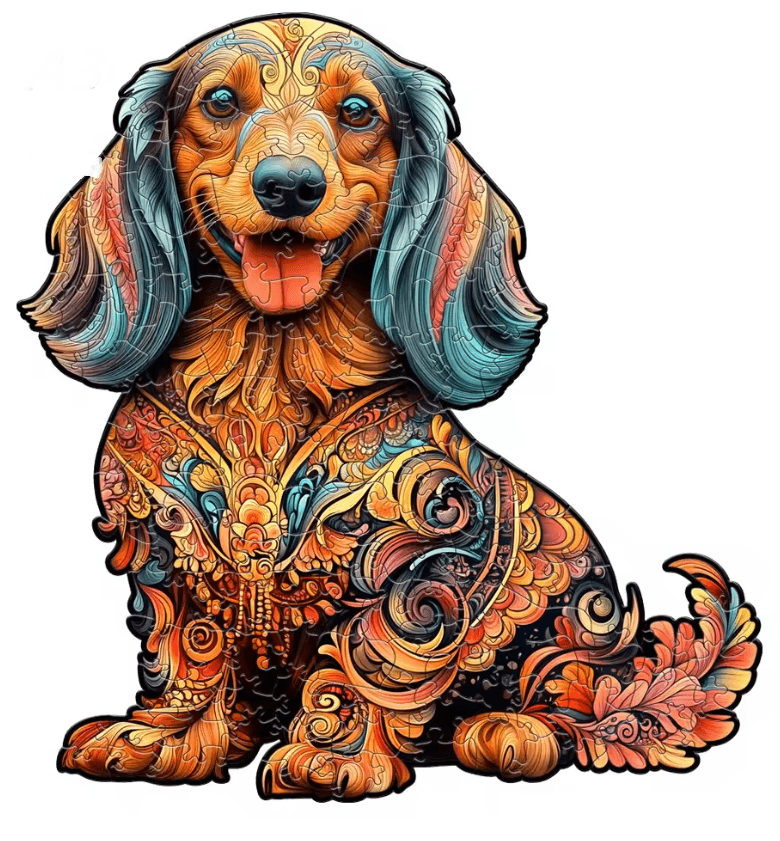 Wooden Animal Jigsaw Puzzle Unique Dog Puzzle Gift For Adults And Kids dog 2 a3