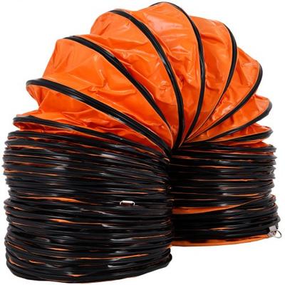 Durable PVC Flexible Duct Hosing Exhaust Fan, Industrial Orange Vent Hose For Ventilation, Fume Extraction, Air Movement Durable PVC Flexible Duct Hosing Exhaust Fan, Industrial Orange Vent Hose For Ventilation, Fume Extraction, Air Movement