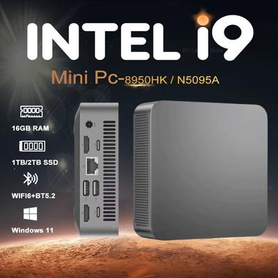 Portable I9 Mini Desktop PC With Windows 11 And High Speed SSD Storage 16gb Ddr4 512gb Ssd intel N5095a