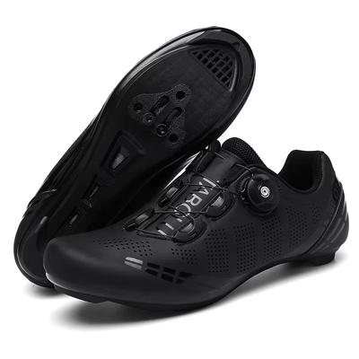 LiXingMing Road Cycling Shoes SPD Cleat Compatible Self Locking Bike Sneakers For Men & Women black 45