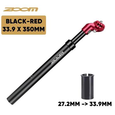 ZOOM Bike Suspension Seatpost Shock Absorber Seat Tube For MTB With Multiple Diameter Options red 27.2 To 33.9 Mm