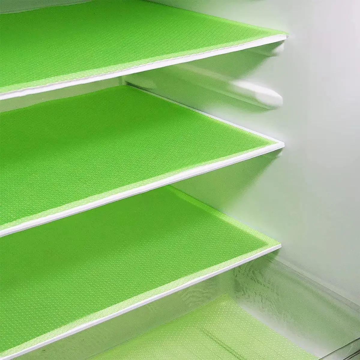 Washable EVA Fridge Liner Mat, Waterproof Mildew Resistant Pad, Anti Oil Heat Insulated Cabinet Drawer For Kitchen green