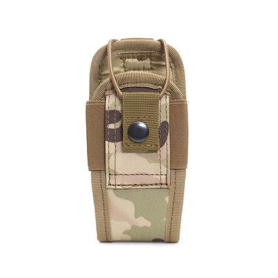 Multifunctional Camouflage Accessory Bag, MOLLE System Walkie Talkie Bag For Outdoor Sports & Tactical Gear military Khaki