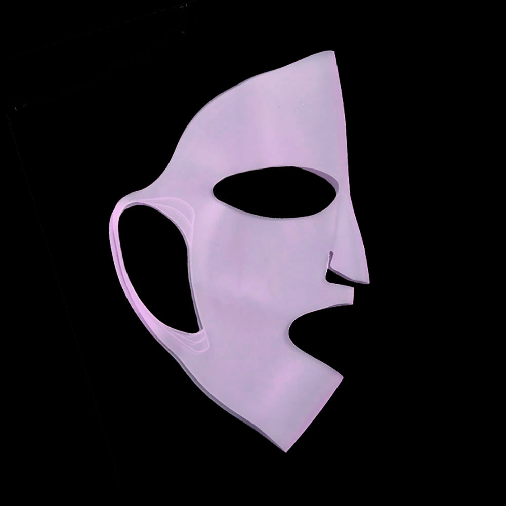 Silicone Face Mask, Reusable Moisturizing & Lifting Cover For Sheet Masks,Anti Wrinkle Firming Gel Mask For Skin Care purple