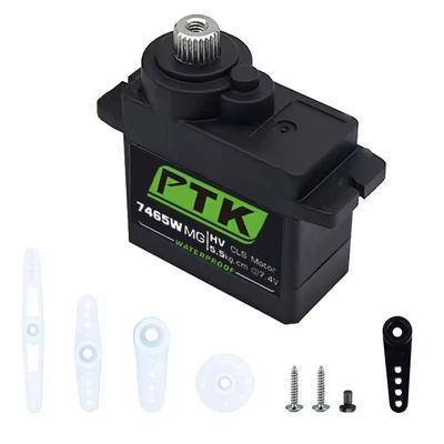 PTK 7465W MG 9g Waterproof Digital Servo For RC Cars And Drones 7465w Metal Arm X1