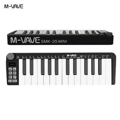 Pad Controller Keyboard USB Key With Drum Pads, 8 Knobs, Music Production Software, Wireless Bluetooth MIDI Keyboard mini Black