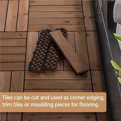 27pcs 12x12 Interlocking Wood Flooring Deck Tiles Outdoor Patio, Balcony & Decking Wood Tiles For Indoor Outdoor Use 27pcs 12x12 Interlocking Wood Flooring Deck Tiles Outdoor Patio, Balcony & Decking Wood Tiles For Indoor Outdoor Use