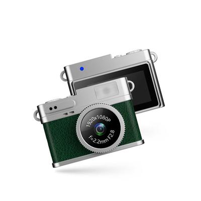 Xiaomi 1080P HD Mini Thumb Camera Screen Portable Student Sports Video Camera, Compact Campus & Travel Necklace peacock Green