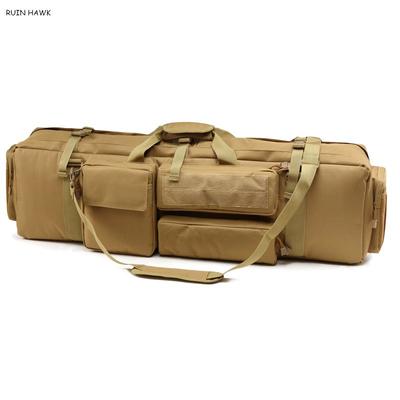 Heavy Duty Tactical Rifle Gun Carry Bag Nylon Oxford Case For Hunting Airsoft Paintball Shooting With Adjustable Strap tan