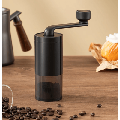 Manual Coffee Grinder Portable Hand Crank Coffee Mill With Adjustable Coarseness For Home And Travel black