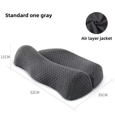 Ergonomic Memory Foam Cervical Pillow Contour Orthopedic Pillow For Neck Pain Relief (Side, Back & Stomach Sleepers) gray