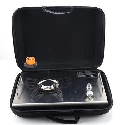 TrailFlex IGT Folding Camp Table With Removable Gas Stove Slot silver Gas Stove