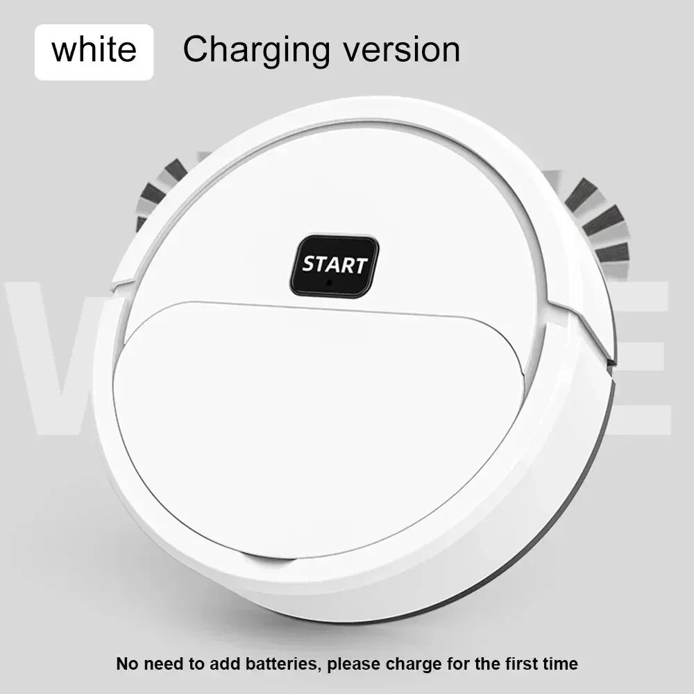 3 in 1 Sweeping Robot Automatic Vacuum Cleaner, Mini Home Cleaning Machine For Floor Cleaning white