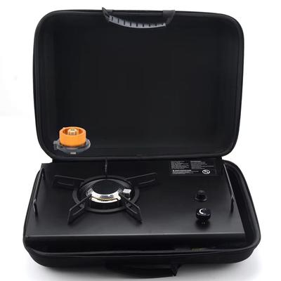 TrailFlex IGT Folding Camp Table With Removable Gas Stove Slot black Gas Stove