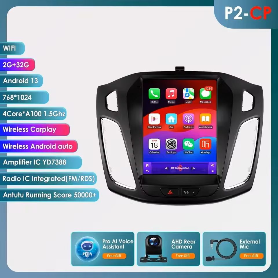 Carplay Android 13 Touchscreen Stereo GPS Multimedia Player For Ford Focus MK3 20112019 p2 Cp Ahd C6 Ai