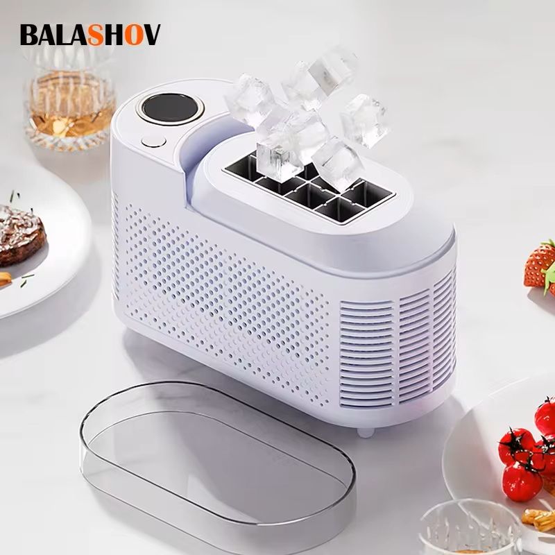 Portable Small Ice Maker For Home, Office, And Car Use 220v 12v Purple
