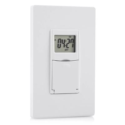 7 Day Programmable In Wall Digital Timer Switch For Fans & Lights 7 Day Programmable In Wall Digital Timer Switch For Fans & Lights