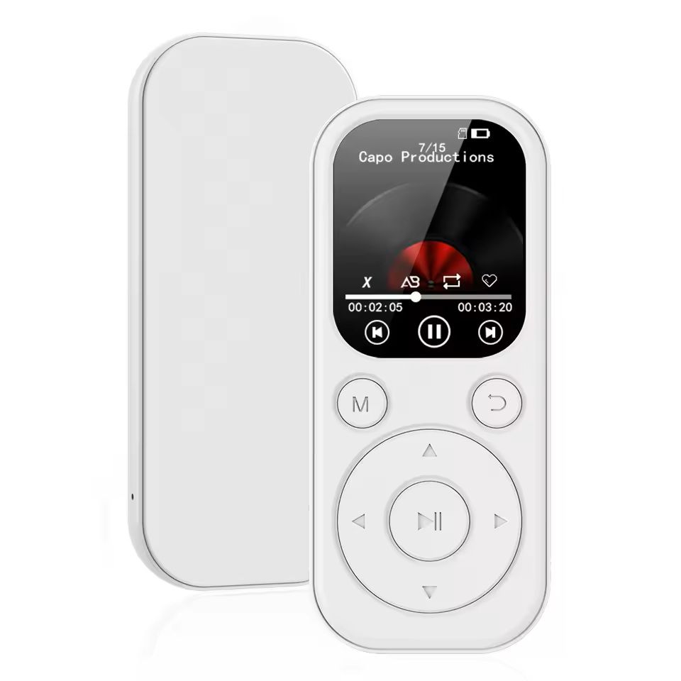 Slim Bluetooth MP3 Music Player With FM Radio And EBook Reader white