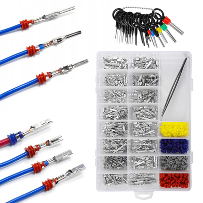 Automotive Electrical Connector Pins Kit , Terminals, 300 Wire Seals, Terminal Removal Tool, Tweezers For Vehicle Wiring Automotive Electrical Connector Pins Kit , Terminals, 300 Wire Seals, Terminal Removal Tool, Tweezers For Vehicle Wiring
