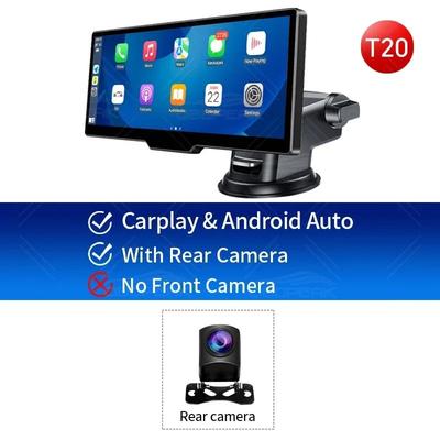 OBDPEAK T20 Smart Rearview Dash Cam With 10.26 Inch Touchscreen Car DVR And GPS Navigation with 128 Gb Tf Card with Rear Cam
