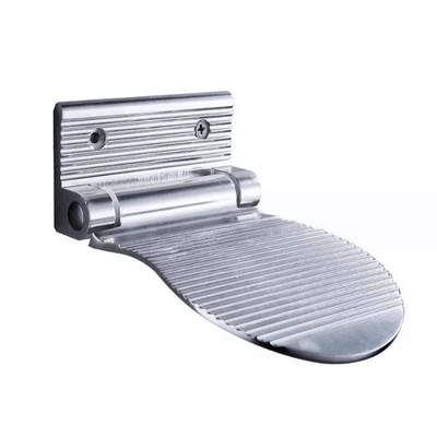 Foldable Shower Foot Rest Bathroom Shaving Aid Leg Stool Grip Holder For Razor silver