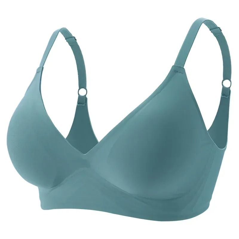 Women's Seamless Wireless Bra With Removable Pads Ultra Comfortable l blue