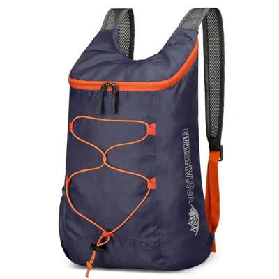 Ultra Lightweight Camping & Hiking Folding Sports Backpack, Waterproof Nylon Outdoor Multifunctional Fitness Bag blue
