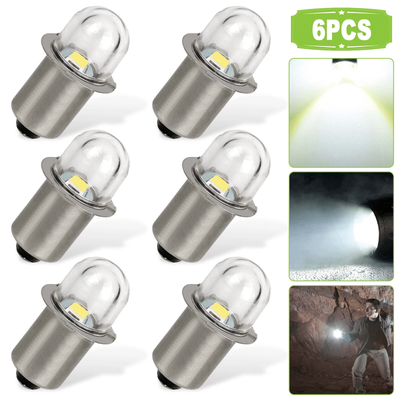 6Pcs P13.5S LED Flashlight Torch Bulbs 3V White Light | Super Bright Upgrade Replacement For Flashlight Lamp 6Pcs P13.5S LED Flashlight Torch Bulbs 3V White Light | Super Bright Upgrade Replacement For Flashlight Lamp