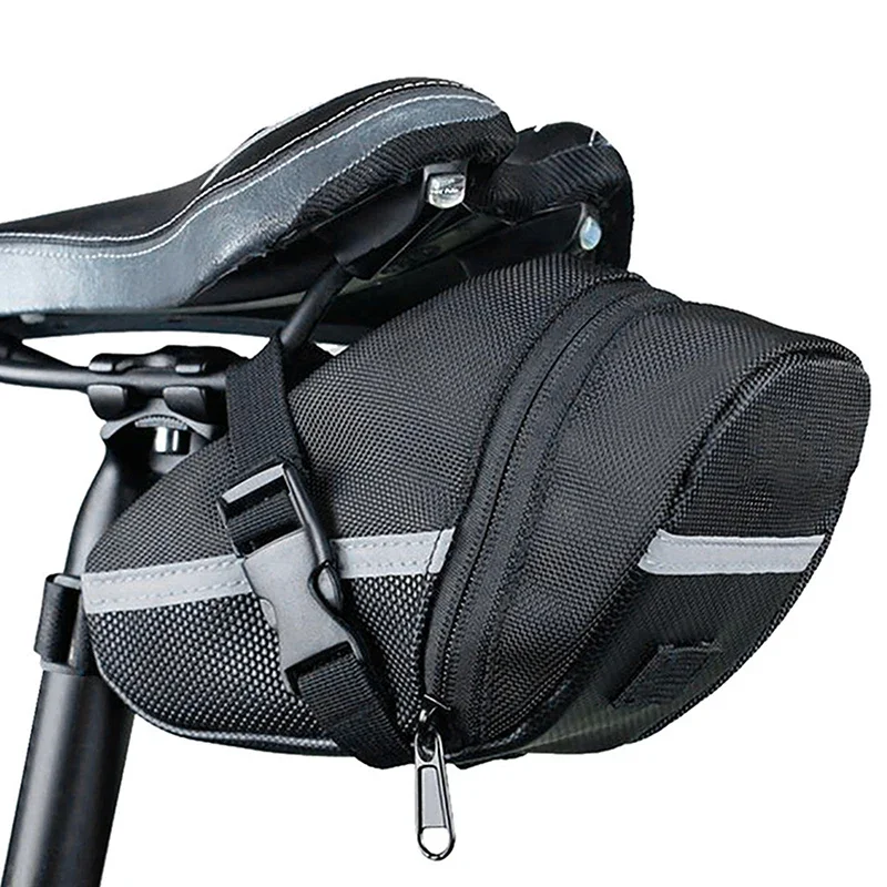 Waterproof Nylon Bicycle Bag Durable Bike Storage black